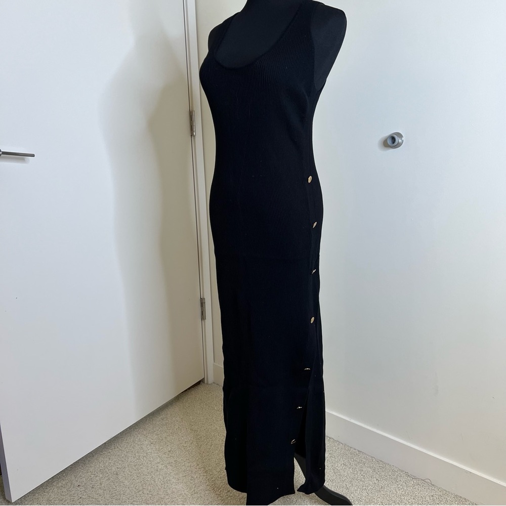 Zara black knit tank dress size S